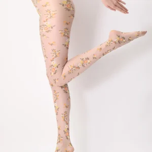 Collant velato floreale 20 denari