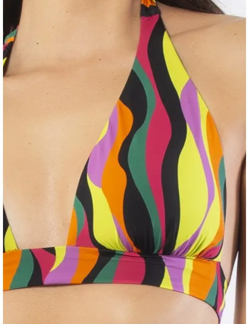 CR02-Bikini triangolo alto non imbottito e brasiliana annodata - immagine 3