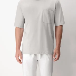 T-shirt Girocollo in Cotone Boxy Fit