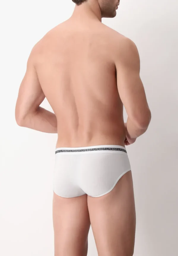 Slip Medio in Cotone elasticizzato Logato - BIPACK - immagine 3
