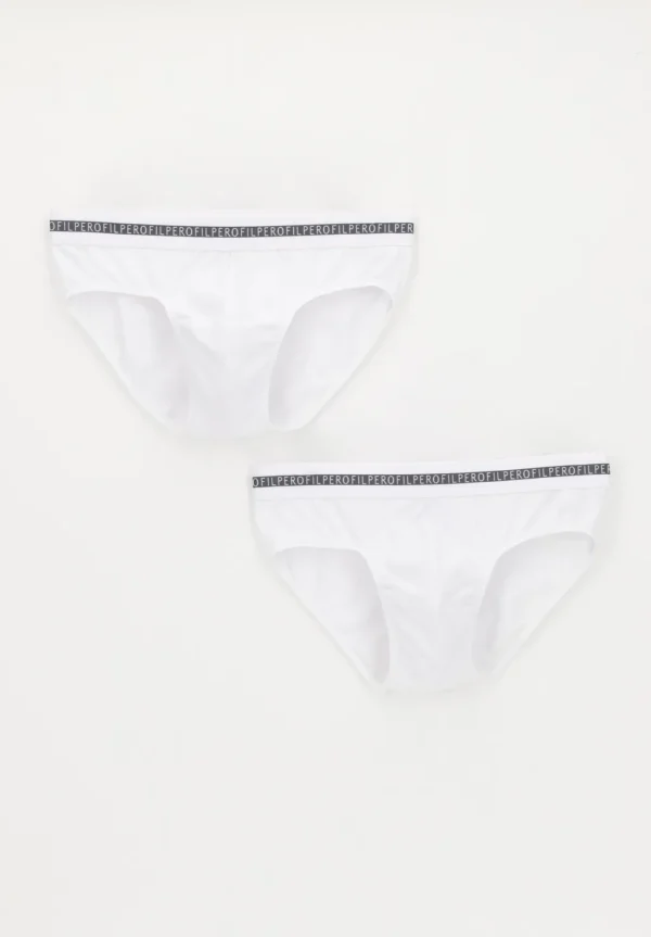 Slip Medio in Cotone elasticizzato Logato - BIPACK - immagine 4