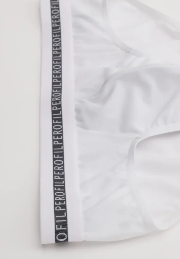 Slip Medio in Cotone elasticizzato Logato - BIPACK - immagine 5