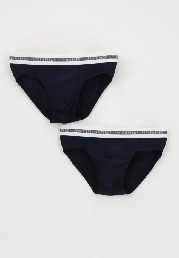 Slip Medio in Cotone elasticizzato Logato - BIPACK - immagine 7