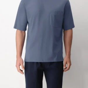 T-shirt Girocollo in Cotone Boxy Fit