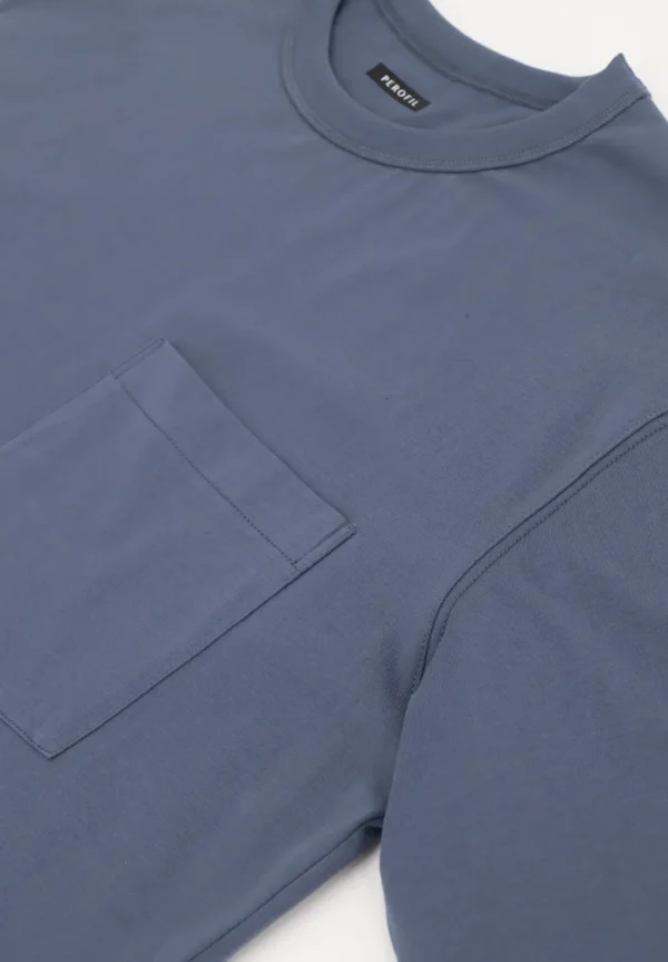 T-shirt Girocollo in Cotone Boxy Fit - immagine 8