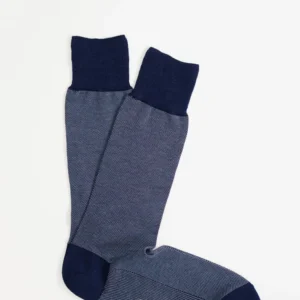 Calza Corta in Cotone Elasticizzato Oxford