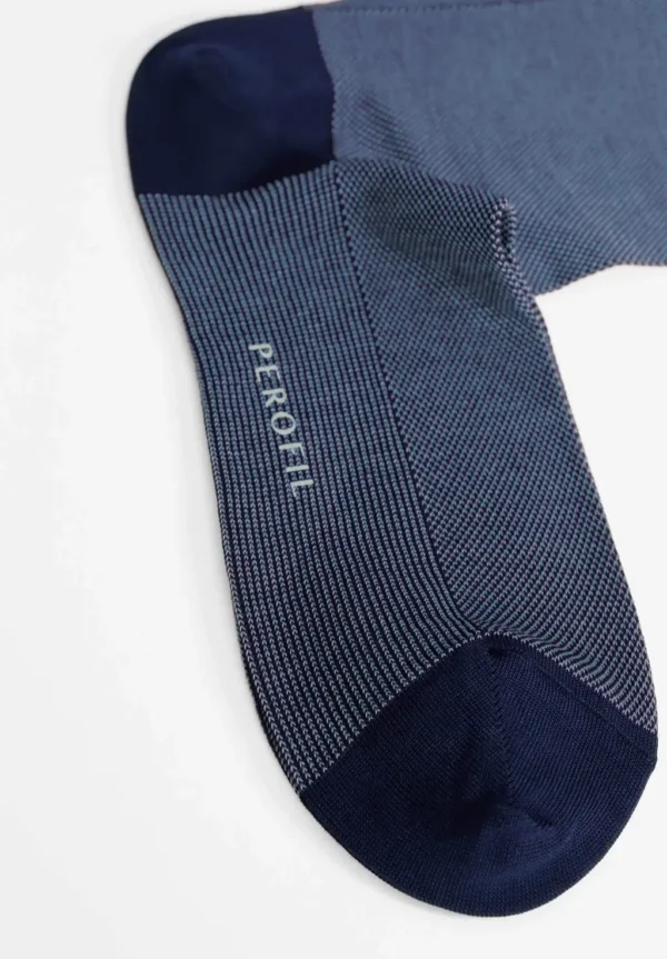 Calza Corta in Cotone Elasticizzato Oxford - immagine 2