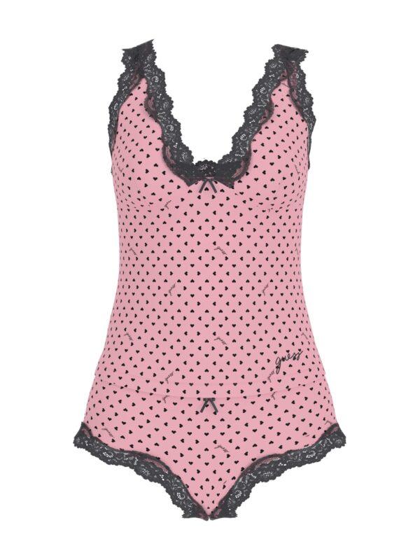 Set top e culotte motivo cuori