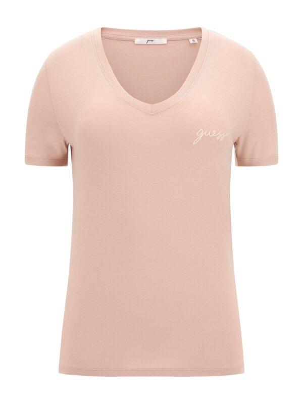 T-shirt scollo a V cotone e modal - immagine 2