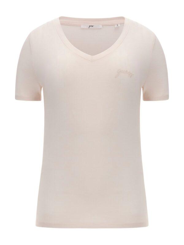 T-shirt scollo a V cotone e modal - immagine 5