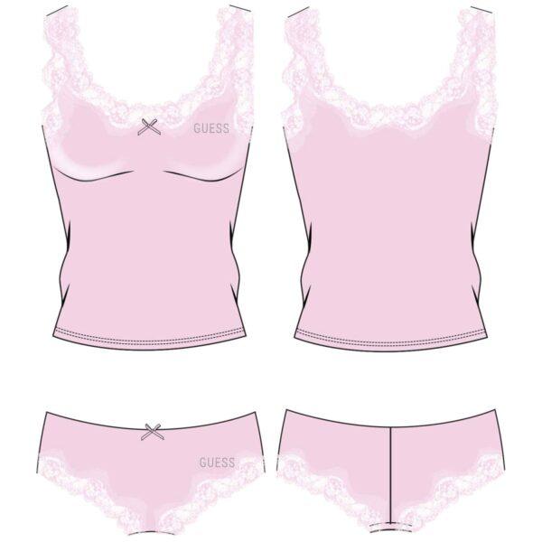 Set top e culotte in cotone - immagine 4