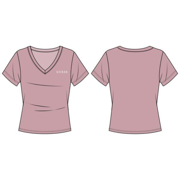 T-shirt scollo a V cotone e modal - immagine 9