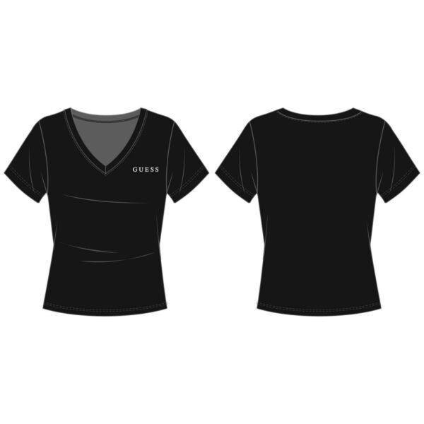 T-shirt scollo a V cotone e modal - immagine 11