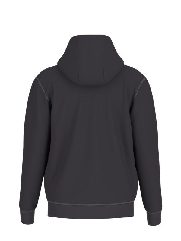 Felpa uomo con zip e cappuccio - immagine 2