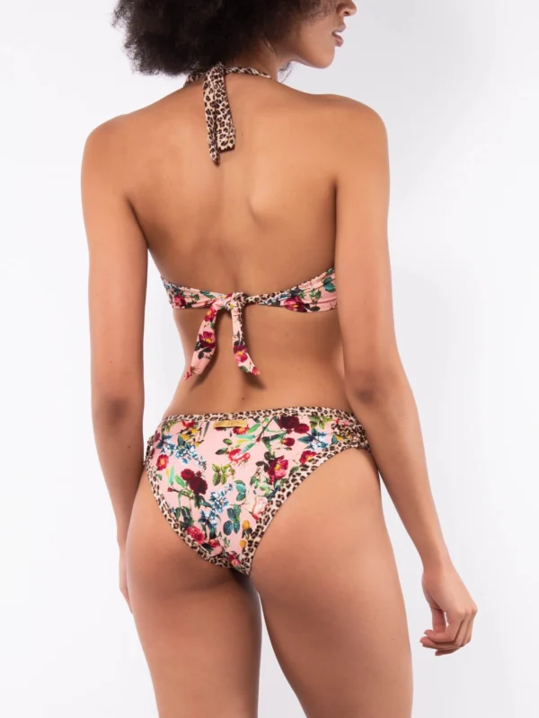 LO04-Bikini set reggiseno francese con ferretto invisibile e slip laccetti - immagine 3