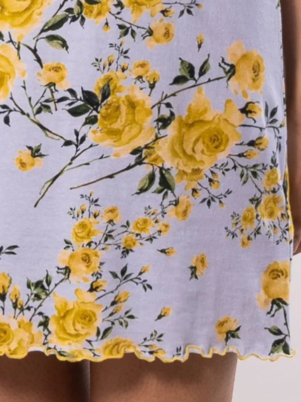 RO29-Camicia da notte con spalline sottili in cotone - immagine 4