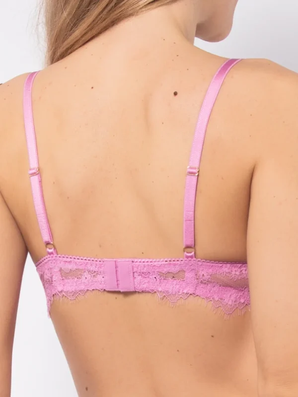 PR21-Reggiseno triangolo con coppe imbottite senza ferretto in pizzo - immagine 3