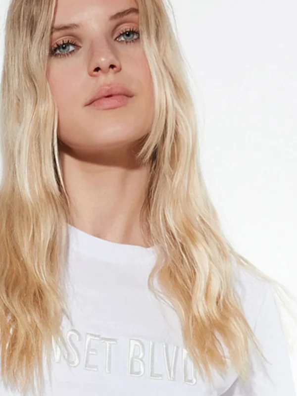 TS09-T-shirt in cotone stretch con stampa in rilievo - immagine 3