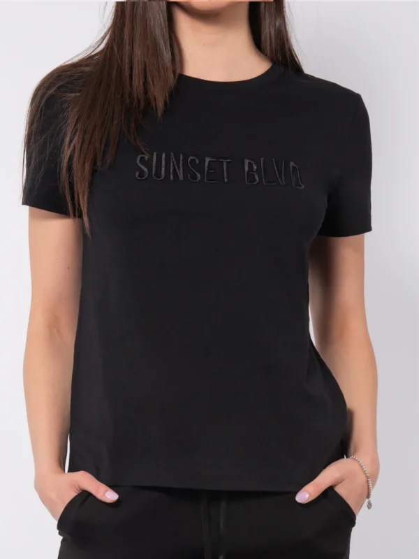 TS09-T-shirt in cotone stretch con stampa in rilievo - immagine 6