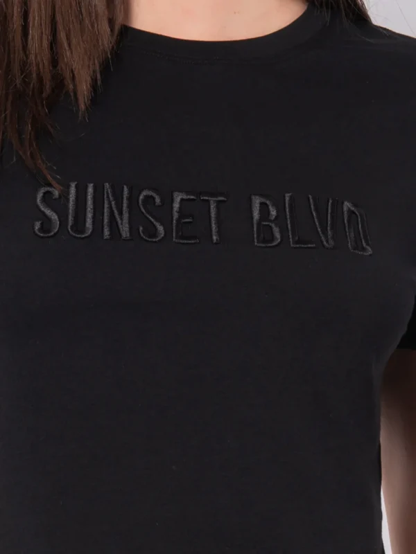 TS09-T-shirt in cotone stretch con stampa in rilievo - immagine 7