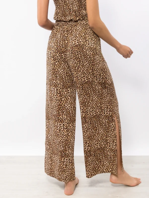 LO60-Pantalone lungo con spacchi stampa animalier - immagine 3