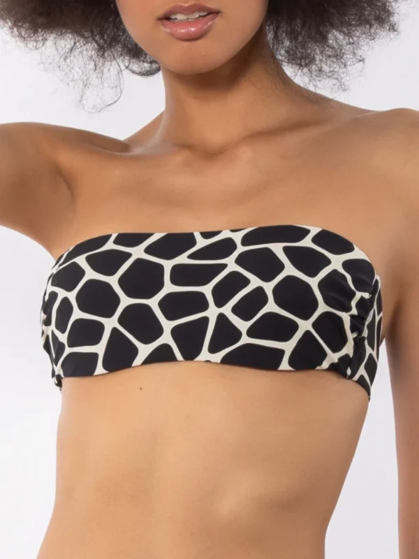 SV08 C-Reggiseno costume modello fascia motivo "giraffa"