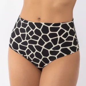 SV11-Slip costume a vita alta motivo "giraffa"