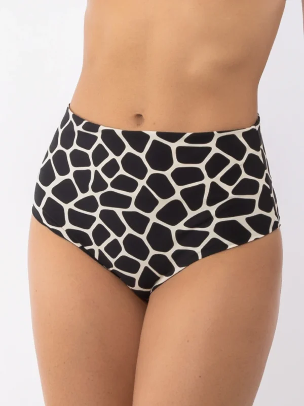 SV11-Slip costume a vita alta motivo "giraffa"
