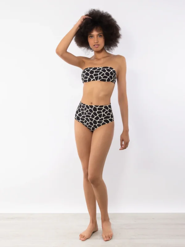 SV11-Slip costume a vita alta motivo "giraffa" - immagine 4