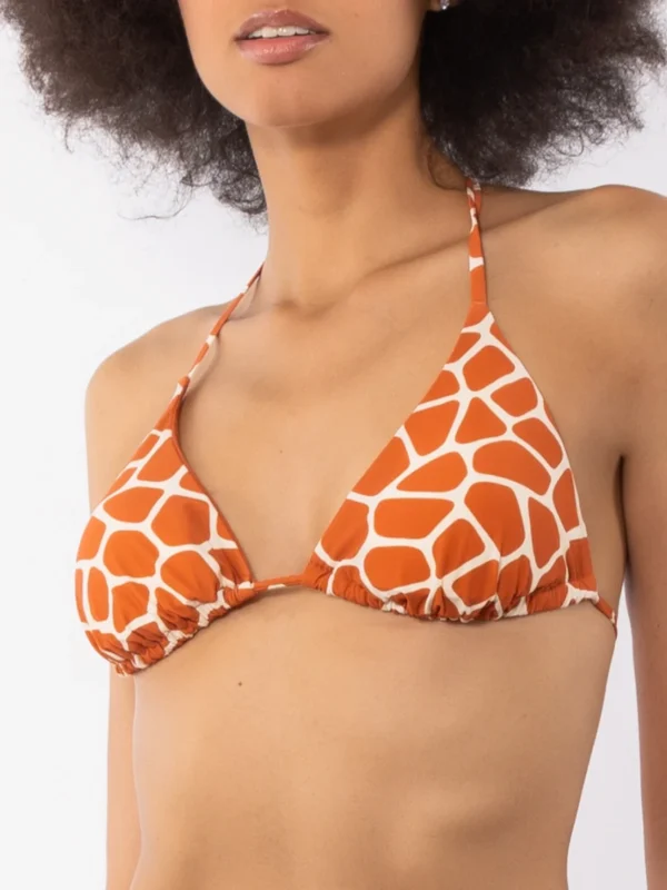 SV16-Reggiseno costume modello triangolo motivo "giraffa"