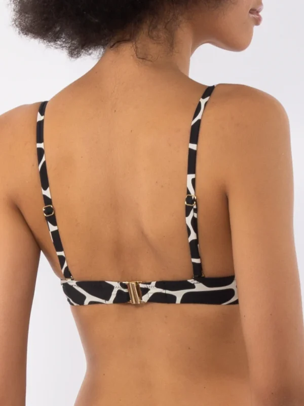 SV19 C-Reggiseno costume con ferretto e coppa morbida fantasia "giraffa" - immagine 3