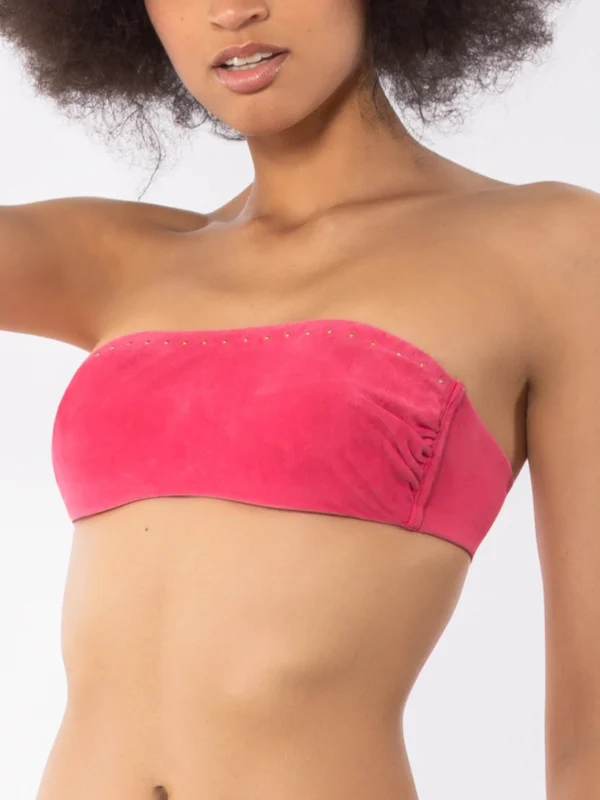 DN08 C- Reggiseno costume a fascia con ferretto - immagine 2