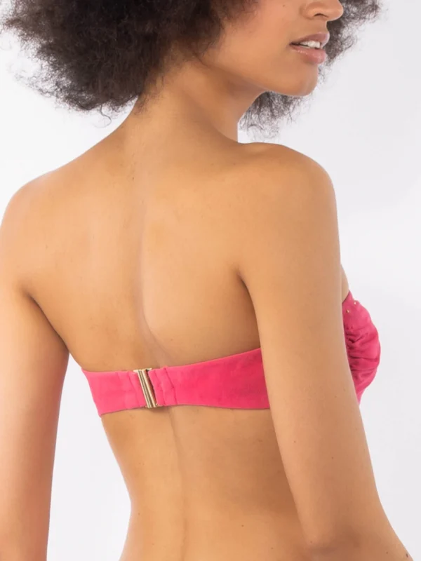 DN08 C- Reggiseno costume a fascia con ferretto - immagine 3