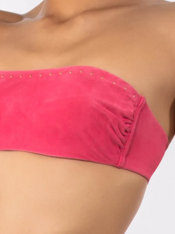 DN08 C- Reggiseno costume a fascia con ferretto - immagine 4