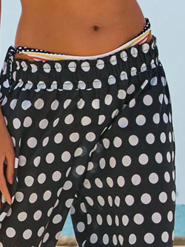 MP60-Pantalone palazzo pois - immagine 3