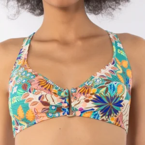 MJ18 C-Reggiseno costume con ferretto fantasia giungla