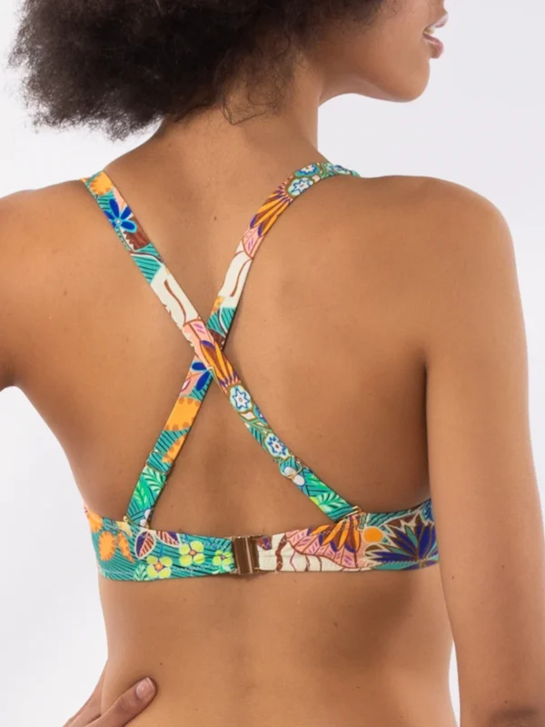 MJ18 C-Reggiseno costume con ferretto fantasia giungla - immagine 2
