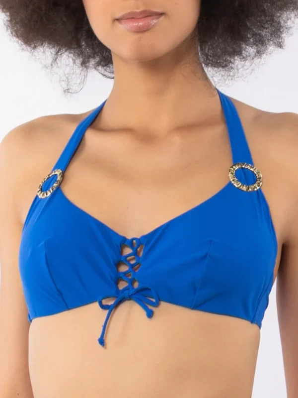 UO01 C-Reggiseno costume con ferretto in coppa C bluette - immagine 3