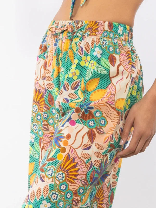 MJ62-Pantalone palazzo fantasia giungla - immagine 4