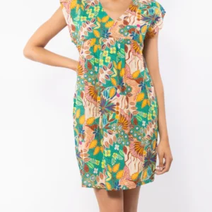 MJ81-Abito corto fantasia giungla