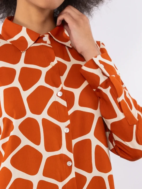 SV51-Maxi camicia fantasia "giraffa" - immagine 3