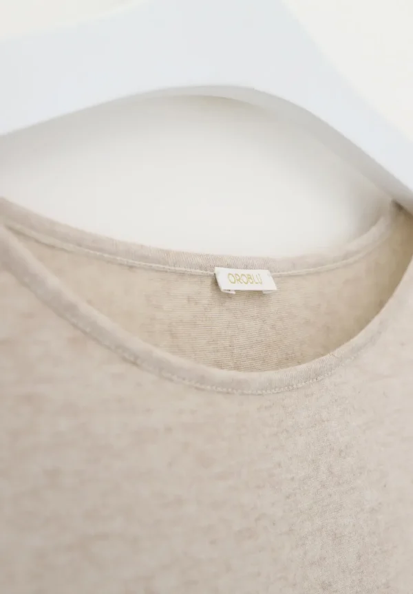 Maglia Manica Lunga in Micromodal e Cashmere Perfect Cashmere