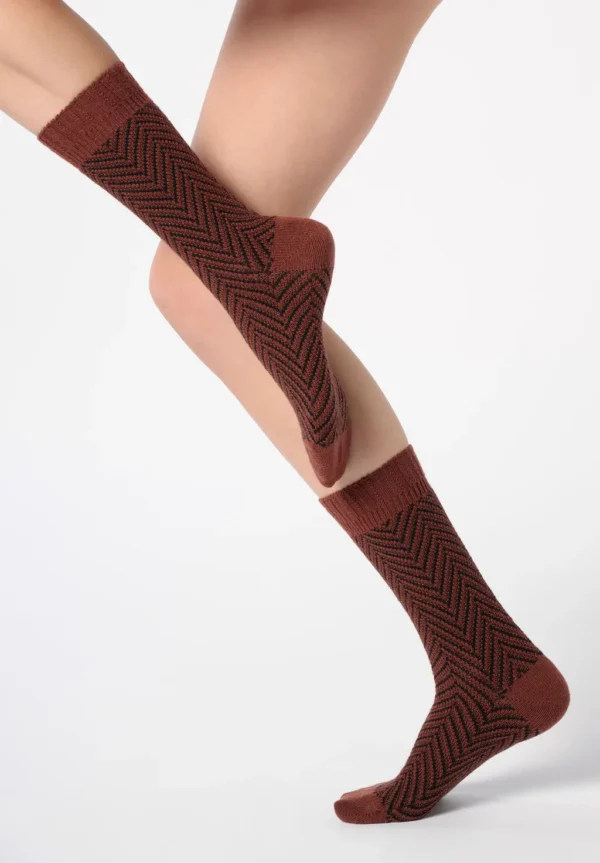 Calzino in Cotone e Alpaca Tweed - immagine 3