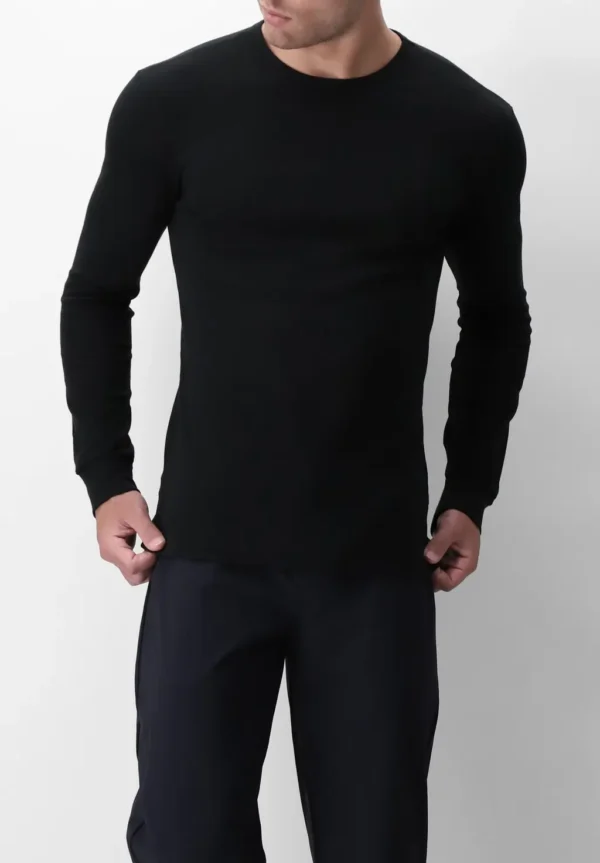 Maglia Manica Lunga Girocollo in Caldo Cotone - immagine 5