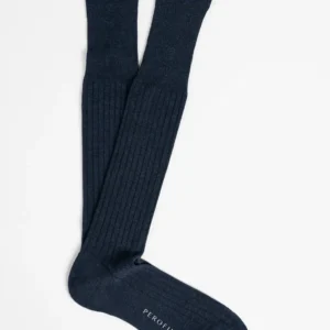 Calza Lunga a Coste in Viscosa e Cashmere Light