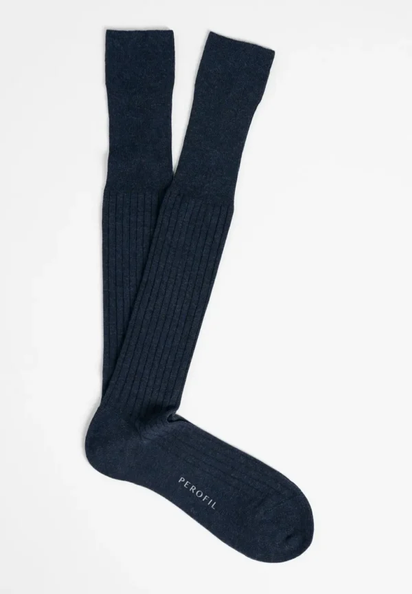 Calza Lunga a Coste in Viscosa e Cashmere Light