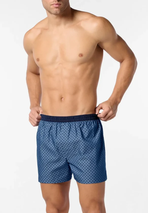 Boxer in Popeline di Cotone Fantasia POIS