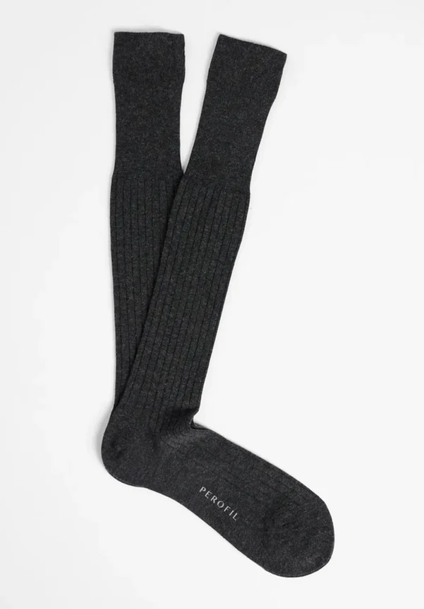 Calza Lunga a Coste in Viscosa e Cashmere Light - immagine 4
