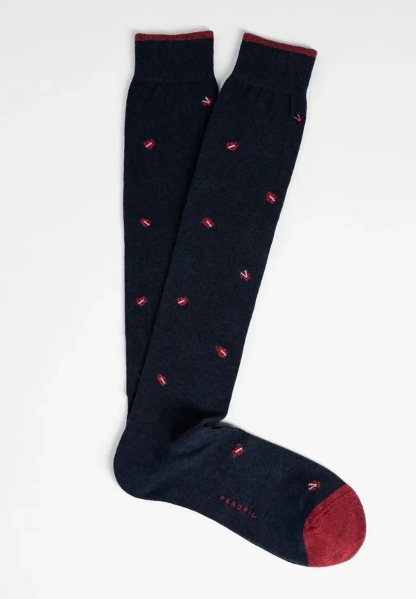 Calza Lunga in Cotone Fantasia Coccinelle