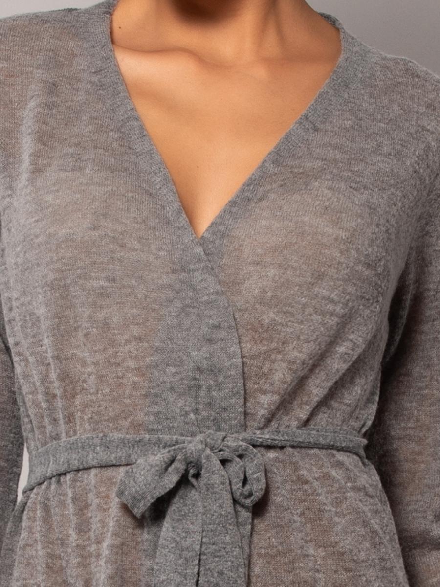 BR70-Vestaglia incrociata grigia - immagine 3